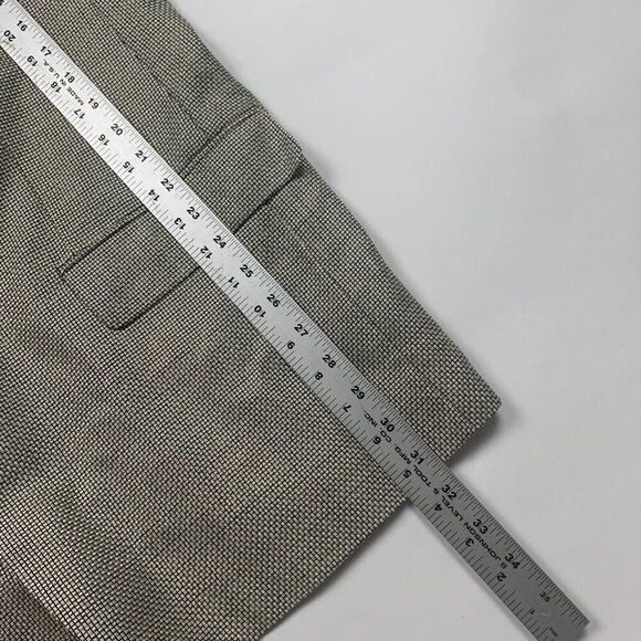 Jacobsons Mens Gray 40 R Sport Coat Notch Lapel Long Sleeve Pockets - Picture 7 of 9
